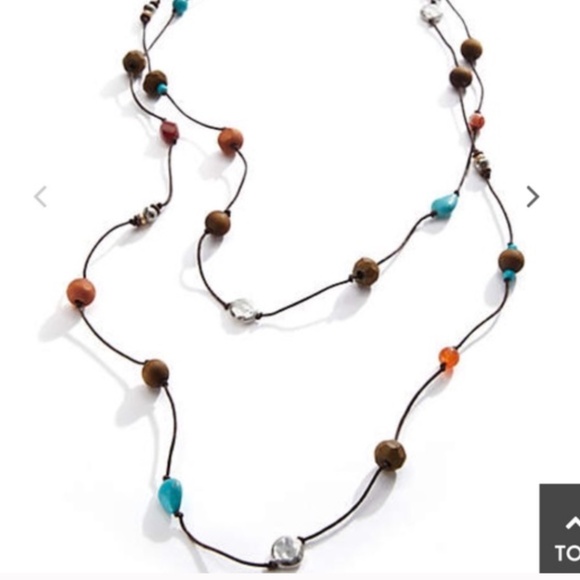 J. Jill NEW Summer Sunset Station Necklace NWT - Picture 8 of 8